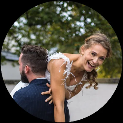 Malina und Markus, Hochzeitspaar, Porträt am Hochzeitstag